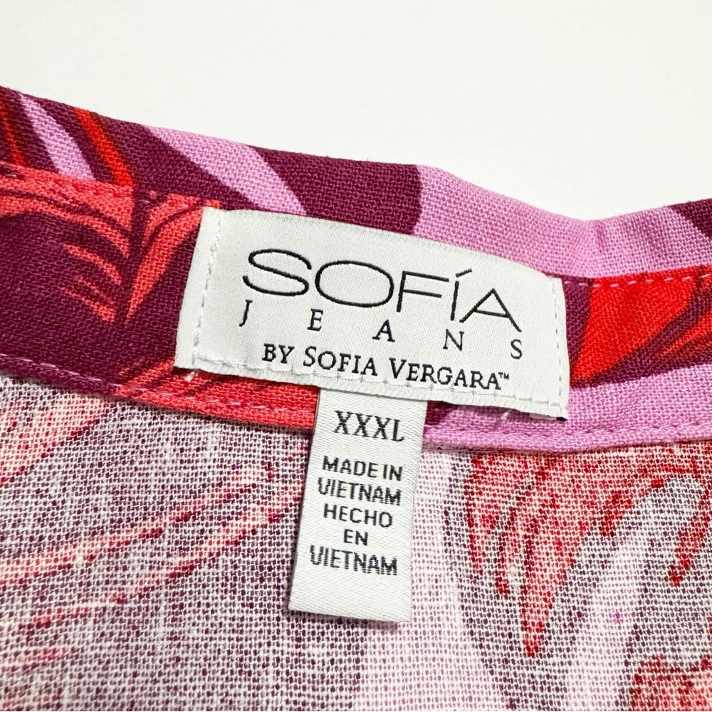 NEW Sofia Jean Linen Blend Top High Waisted Paper Bag Shorts Set - Picture 6 of 16